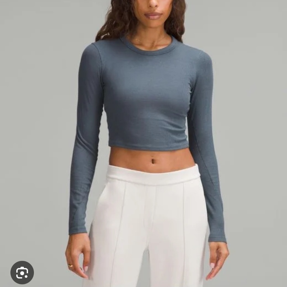 Lululemon Hold Tight Straight-Hem Cropped Long Sleeve